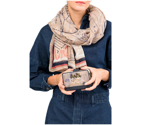 Portofel casual, dama, ANEKKE 41849-902, bej, piele ecologica